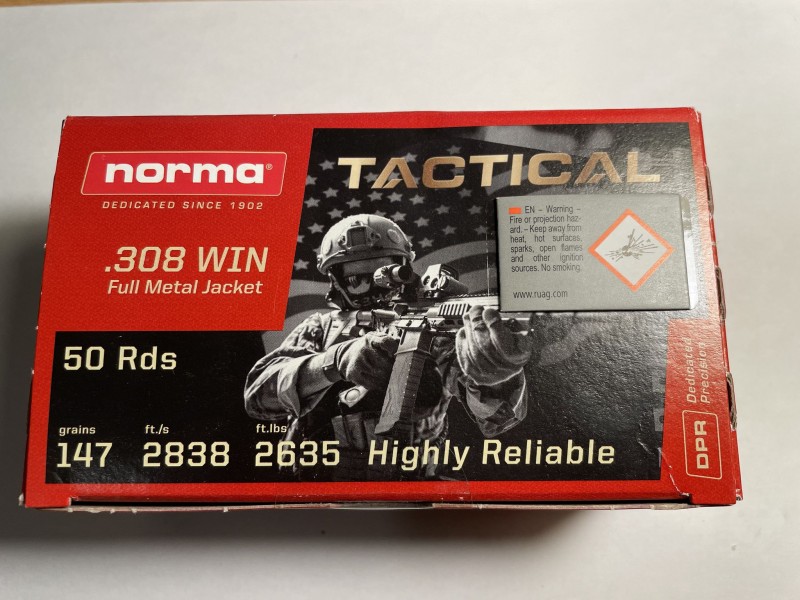 Norma  308Win Tactical, 9,5 gr